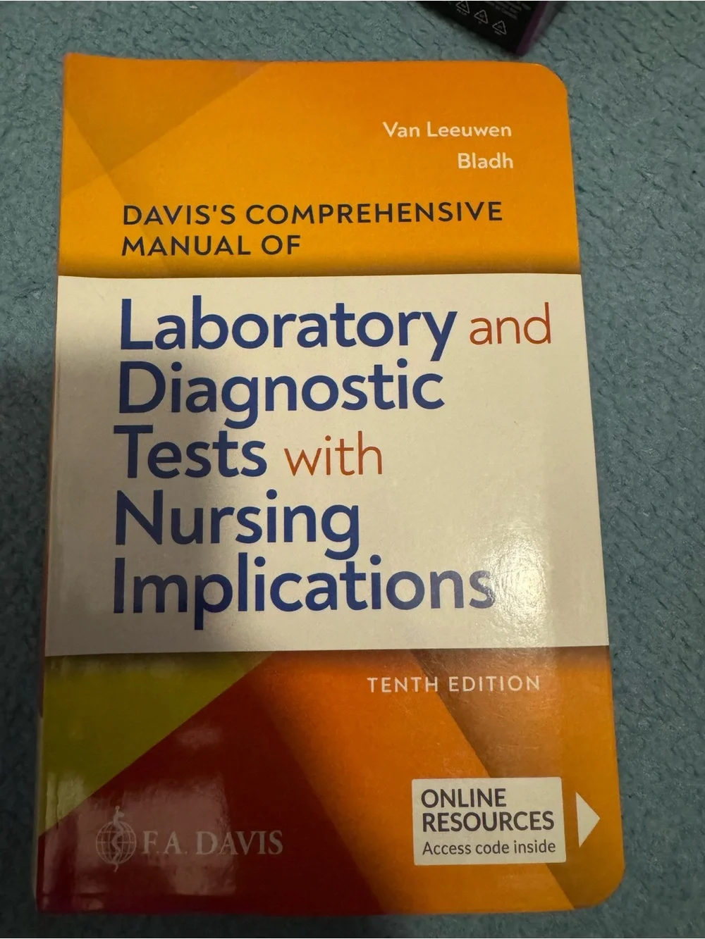 Davis Nursing Diagnostic Tests Manual